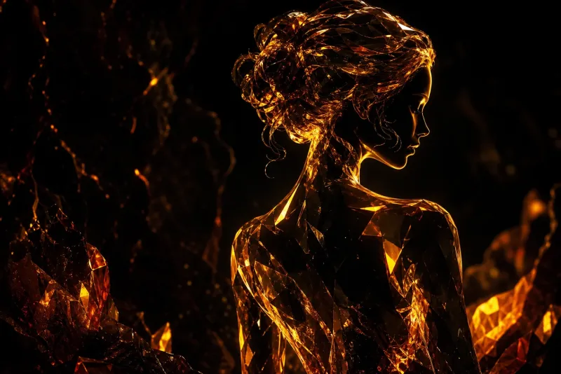 Simone Feuerstein fire gem aesthetic